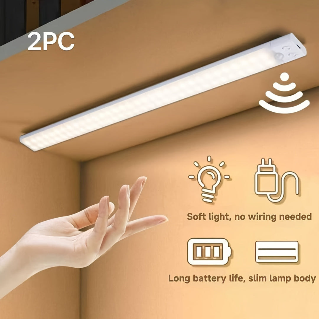 LED Under-Cabinet Light med bevegelsessensor 2-pakning | Skanto