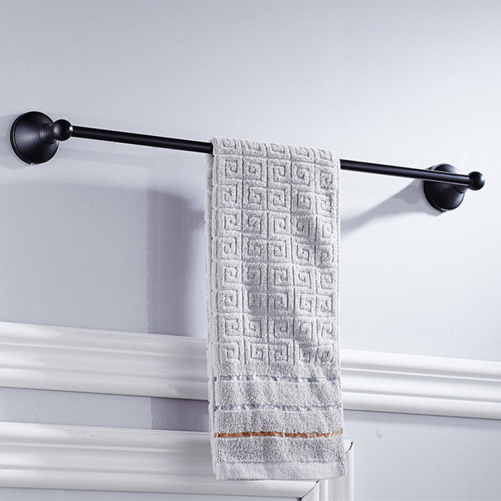 Skanto | Metallbaderom sett 4-delt Tradisjonell stil Svart badeaccessoriesett