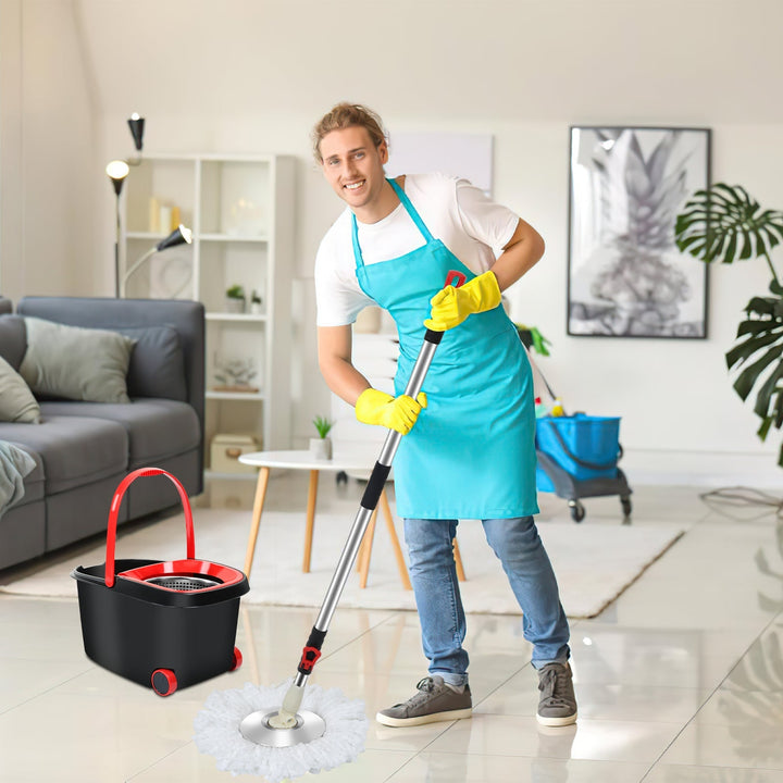 Moppesett Gulvmopp med bøtte | Skanto