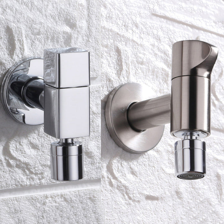 Skanto | Moderne Vegghengt Baderomsbatteri Knott Håndtak Solid Messing Rundt Batteri