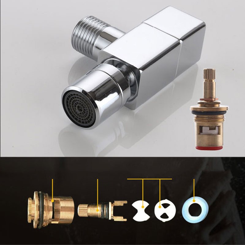 Skanto | Moderne Vegghengt Baderomsbatteri Knott Håndtak Solid Messing Rundt Batteri