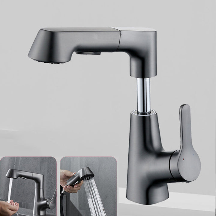Skanto | Moderne Kran Solid Kobber Centerset Baderomskran