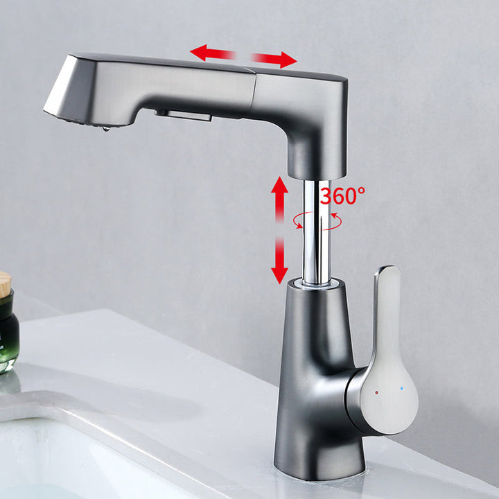 Skanto | Moderne Kran Solid Kobber Centerset Baderomskran