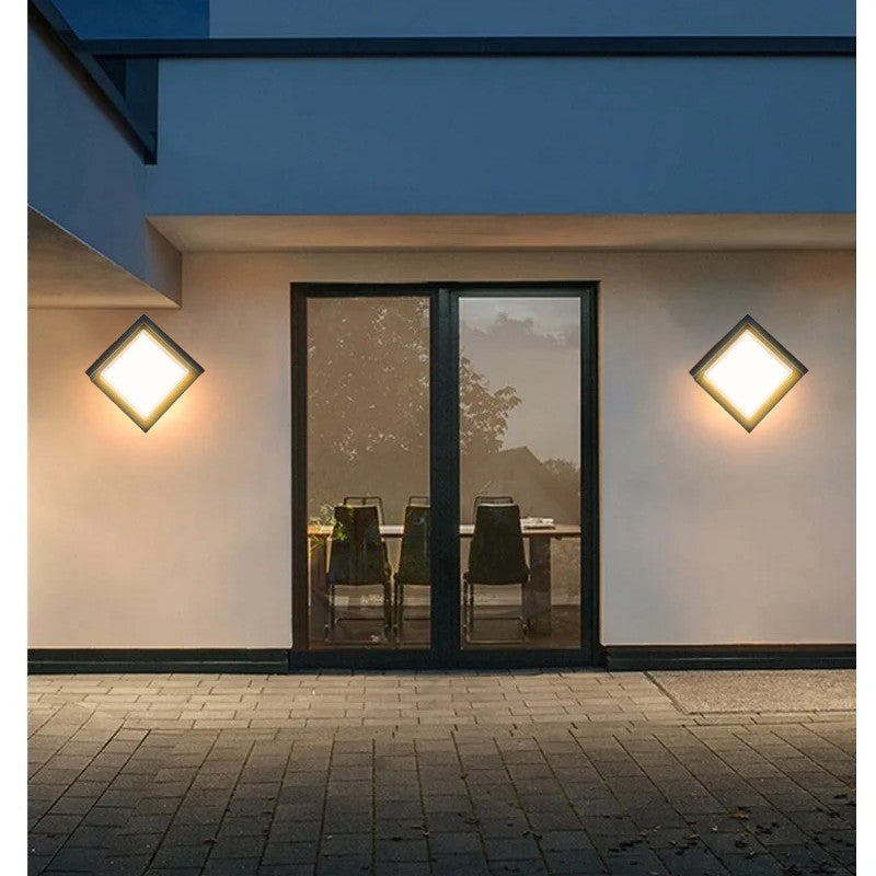 Bevegelsessensor utendørs vegglampe – Moderne aluminiumdesign | Skanto