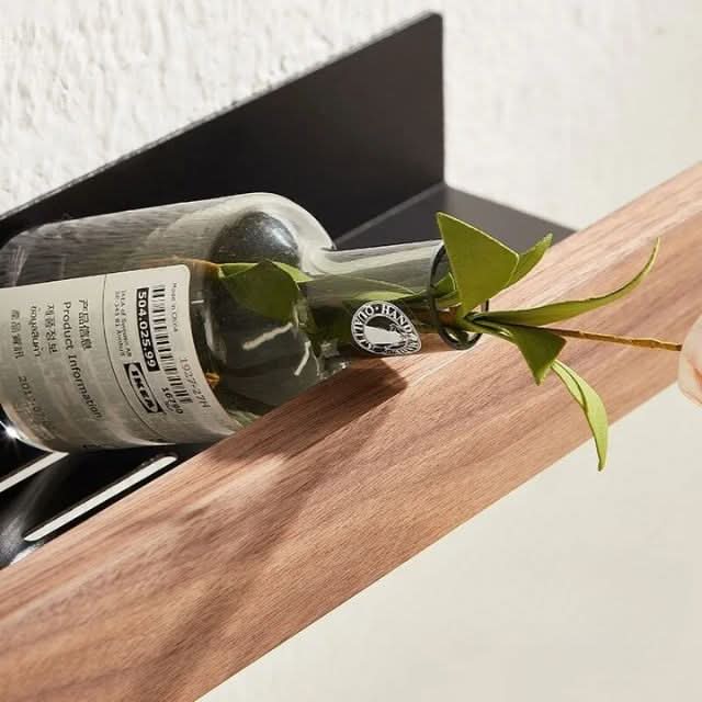 Skanto | No-Drill Solid Wood Baderom Vegg Regal