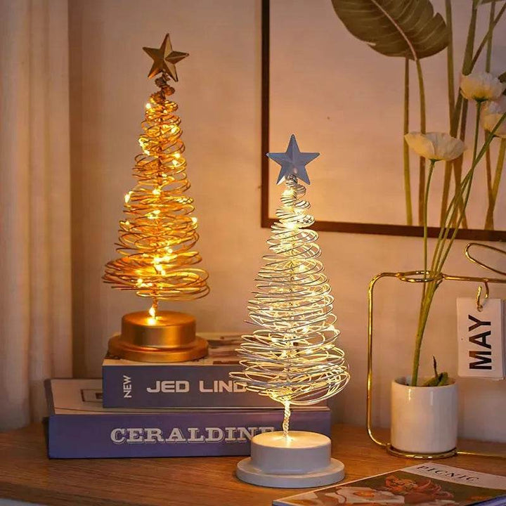 Skanto | Spiral LED Lys Juletre Dekorasjon Nattlys Smykker