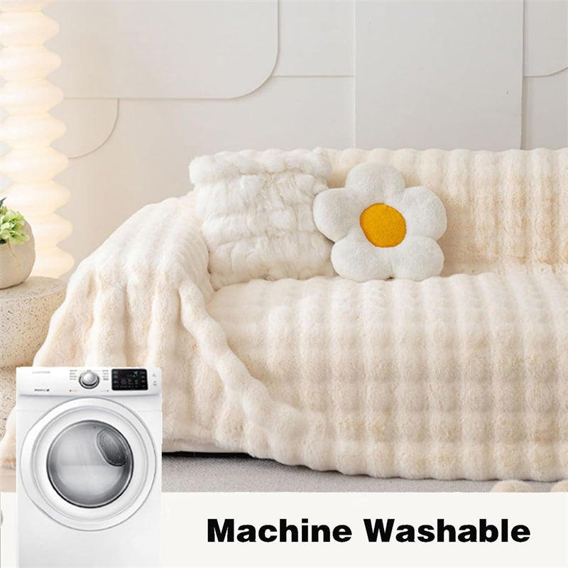 Premium Faux Fur Non-Slip Sofa Covers | Skanto