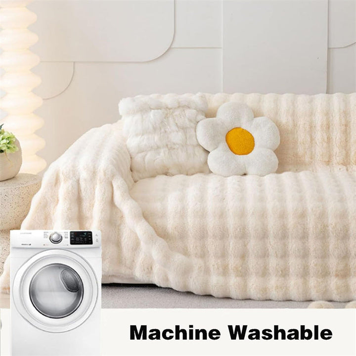 Premium Faux Fur Non-Slip Sofa Covers | Skanto