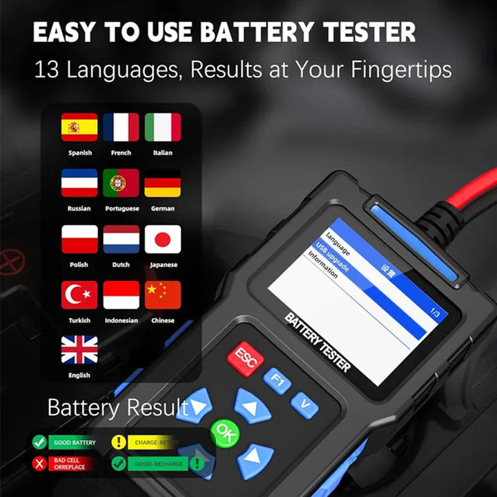 Skanto | BT100 12V Bilbatteri Belastningstester