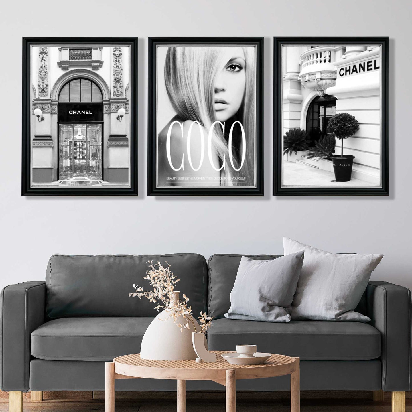 Norvo | Sett med 3 Fashion Iconic Art Prints