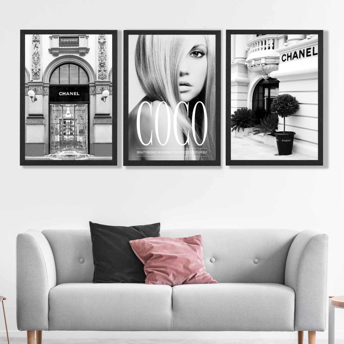 Norvo | Sett med 3 Fashion Iconic Art Prints