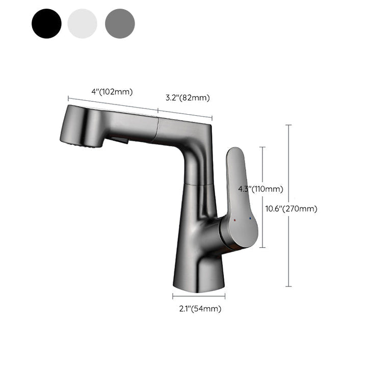 Skanto | Utvidbar Kran for Vann Moderne Vaskefaucet med et Håndtak
