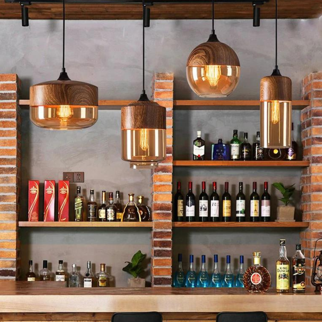 Skanto | Stilig skandinavisk tre taklampe - NordLuna