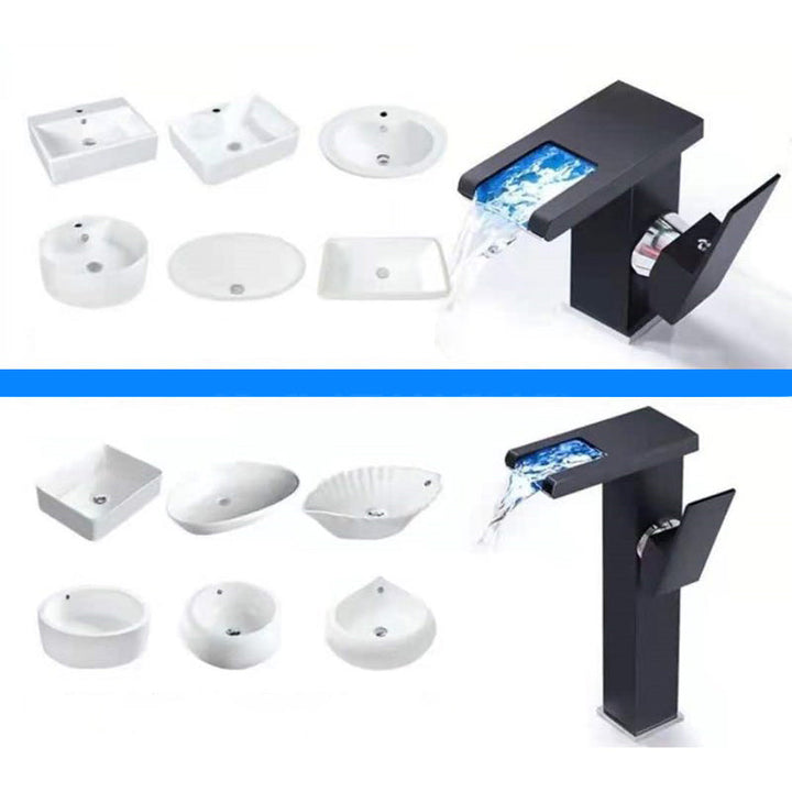 Ettgreps blandebatteri til servant, 1-hulls. Mye brukt blandebatteri til bad med LED-belysning.