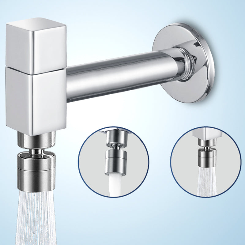 Industrie Veggmontert Baderomskran Håndtak Solid Messing Tilkobling