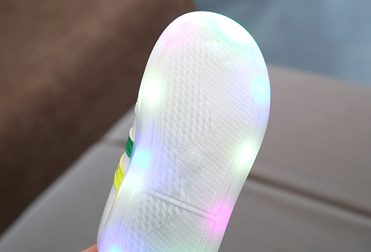 Skanto | LED Barne Sneakers med fleksibel såle