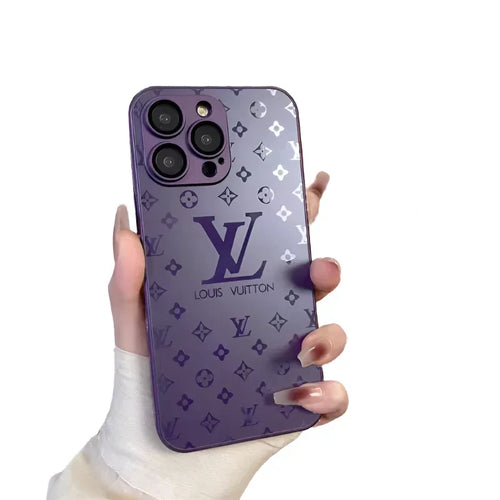 Skanto | Luksuriøs Louis Vuitton Frosted Matte Etui for iPhone 13 / 14 / 15 Serie