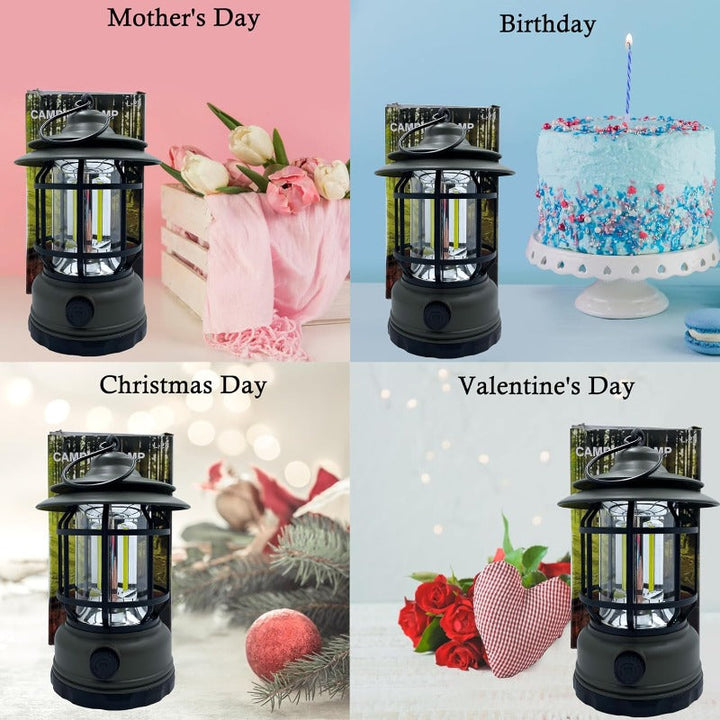 Skanto | Oppladbar Retro LED Campinglampe