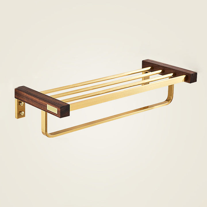 Moderne gullfarget baderomstilbehørssett, baderomshylle, papirholder, baderomstilbehørssett