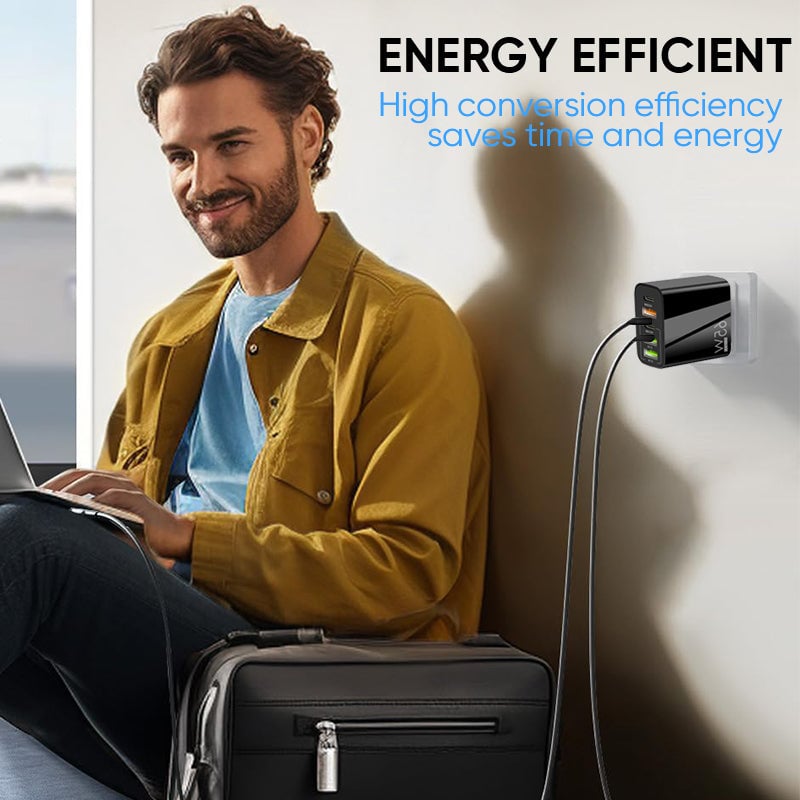 Multi-Port-Adapter 65W Hurtiglader - US-standard | Skanto