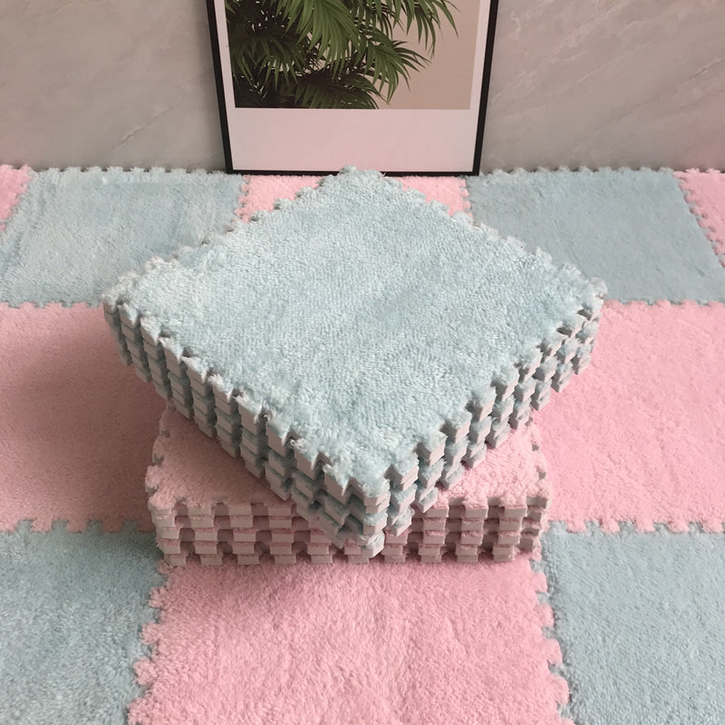 Skanto | Fargefading Resistant Teppeflis Solid Color Interlocking Teppeflis