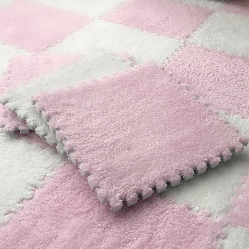 Skanto | Fargefading Resistant Teppeflis Solid Color Interlocking Teppeflis