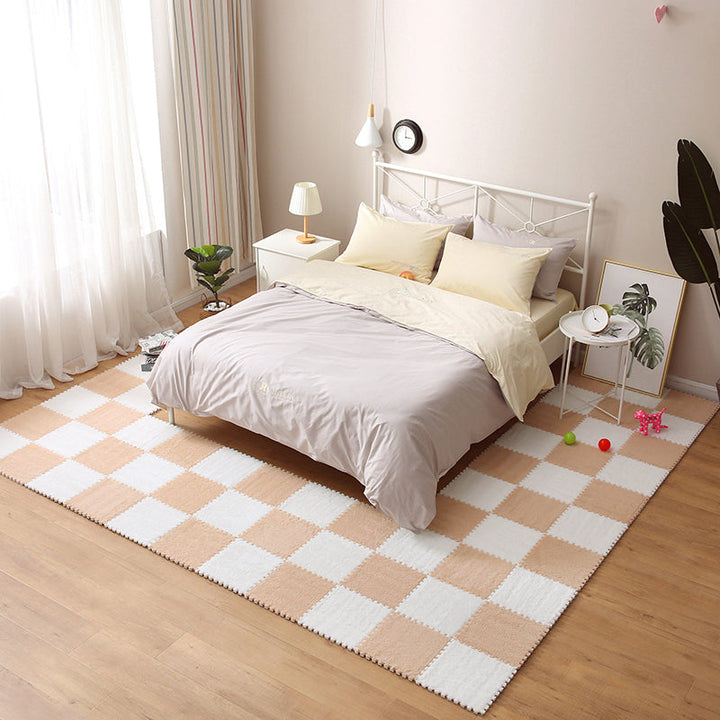 Skanto | Fargefading Resistant Teppeflis Solid Color Interlocking Teppeflis
