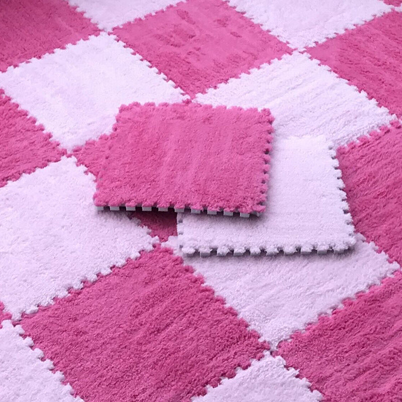 Skanto | Fargefading Resistant Teppeflis Solid Color Interlocking Teppeflis