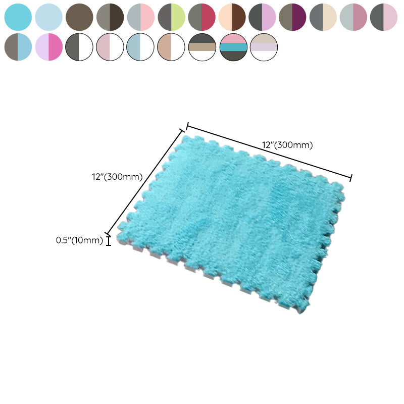Skanto | Fargefading Resistant Teppeflis Solid Color Interlocking Teppeflis