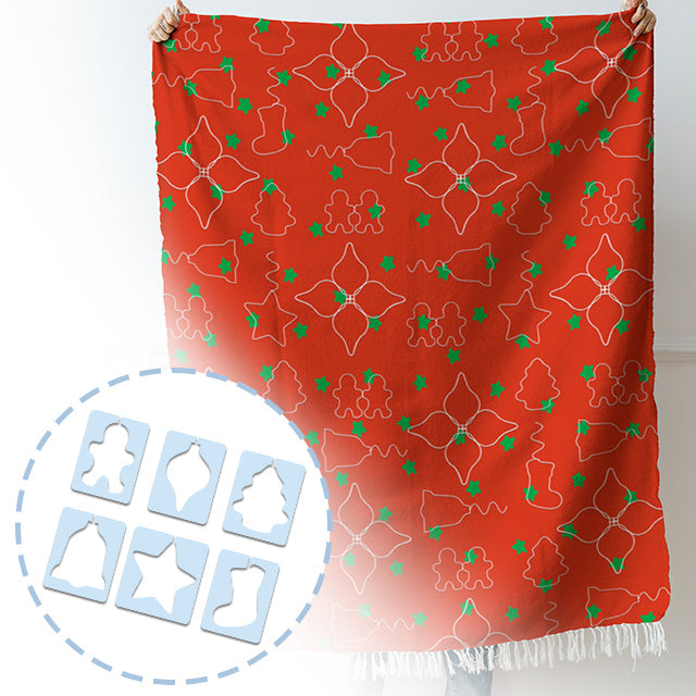 Skanto | Julemotiv Quilt Malsett (6 STL) - Med Instruksjoner