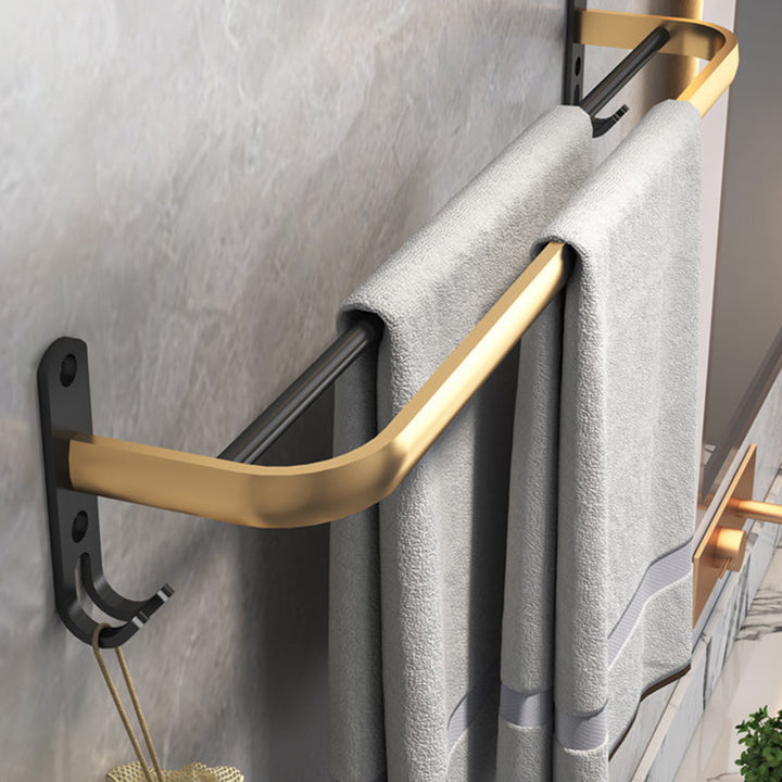 Skanto | Svart & Messing Badesett Moderne Stil Badeaccessoirer Som Individuelt Stykke Eller Som Sett
