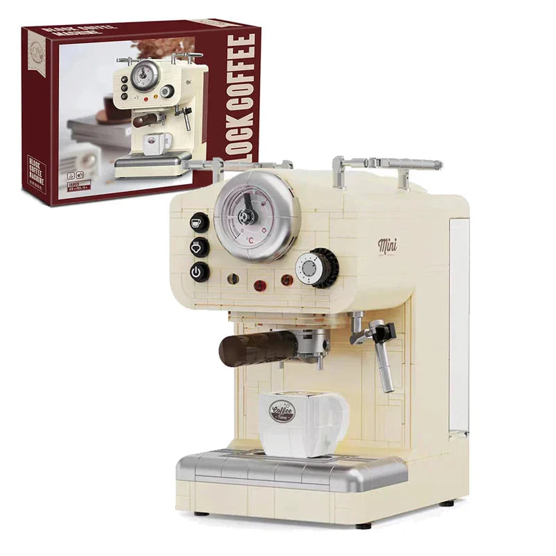 Skanto | 678PCS Kreativ Serie Klassisk Kaffemaskin Byggeklosser Automatisk Drikkemaskin Modell Byggeleker Gave til Barn