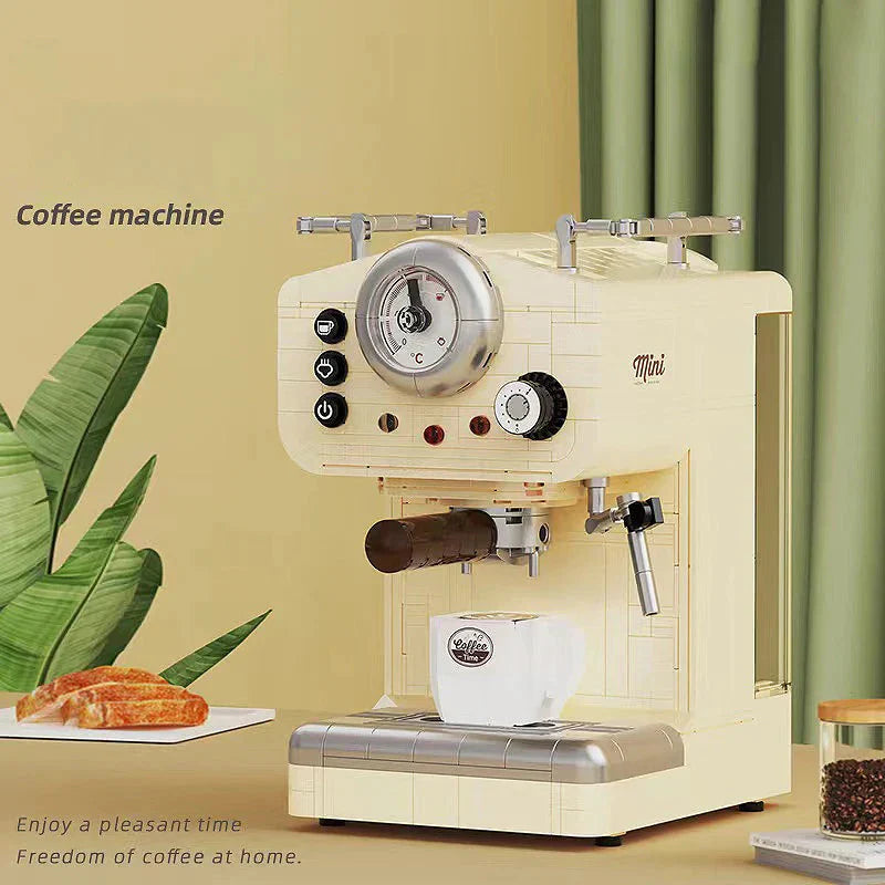 Norvo | 678PCS Kreativ Serie Klassisk Kaffemaskin Byggeklosser Automatisk Drikkemaskin Modell Byggeleker Gave til Barn