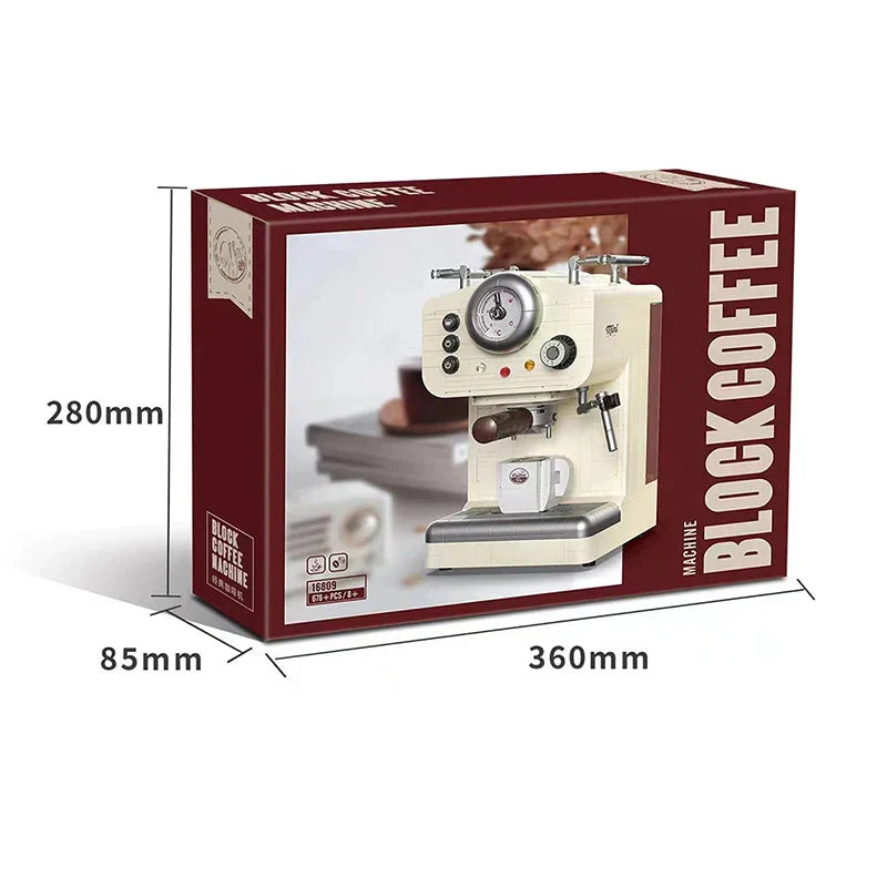 Skanto | 678PCS Kreativ Serie Klassisk Kaffemaskin Byggeklosser Automatisk Drikkemaskin Modell Byggeleker Gave til Barn