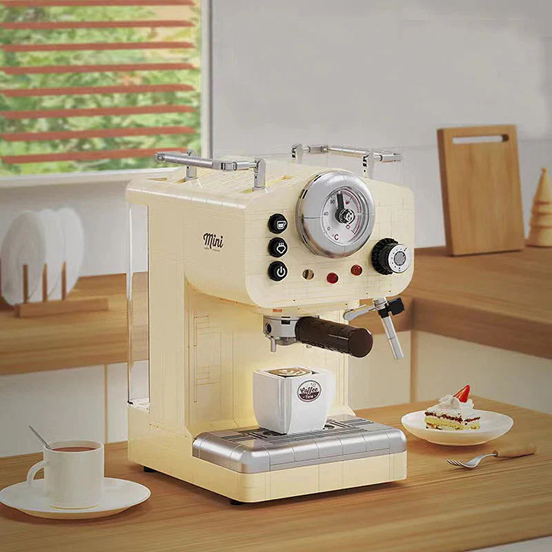 Skanto | 678PCS Kreativ Serie Klassisk Kaffemaskin Byggeklosser Automatisk Drikkemaskin Modell Byggeleker Gave til Barn