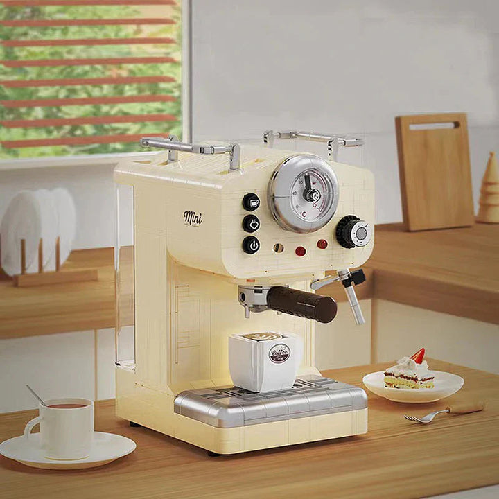 Skanto | 678PCS Kreativ Serie Klassisk Kaffemaskin Byggeklosser Automatisk Drikkemaskin Modell Byggeleker Gave til Barn