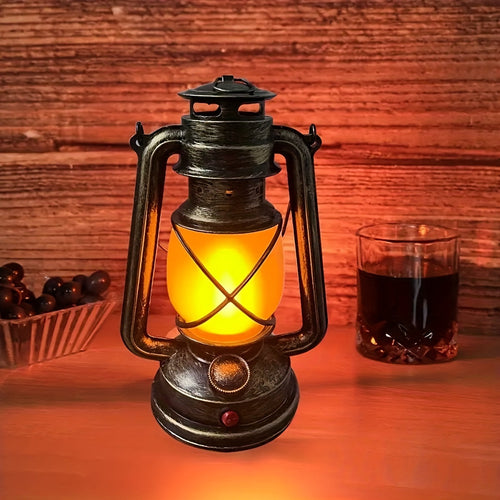 RetroGlow Lantern – Vintage LED Lantern med Flamme Lys Effekt | Skanto