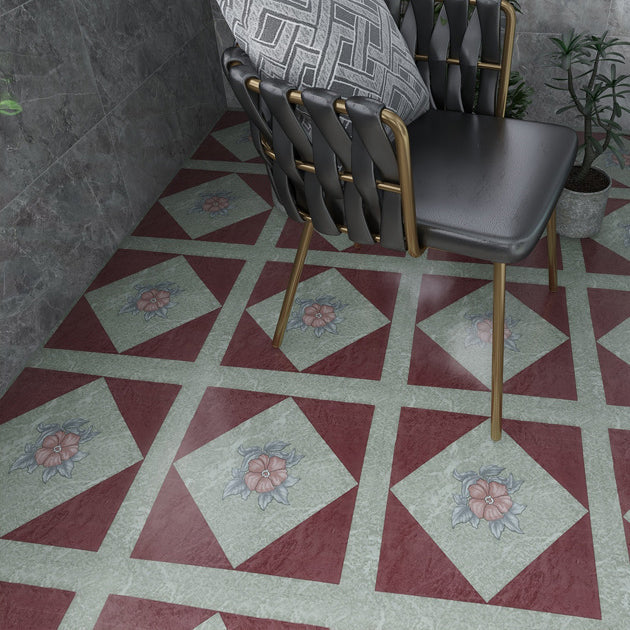 Skanto | Peel and Stick PVC Gulv Matte Vinylgulv med Steintlook