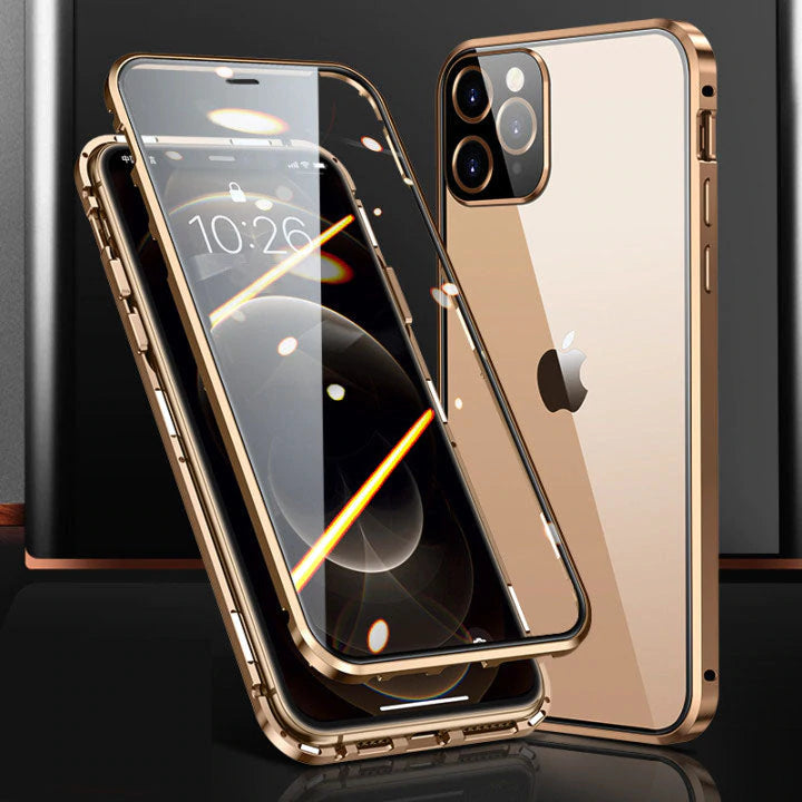 Skanto | Magnetisk herdet glass dobbeltsidig passende for iPhone