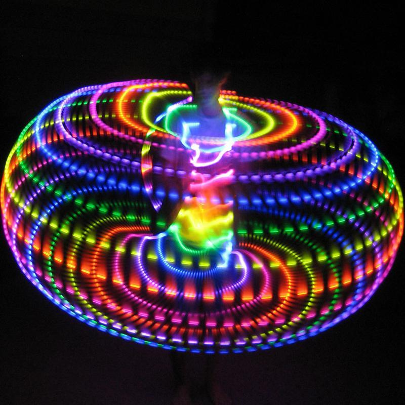 Skanto | LED Lys Glønn i Mørket Hula Hoop