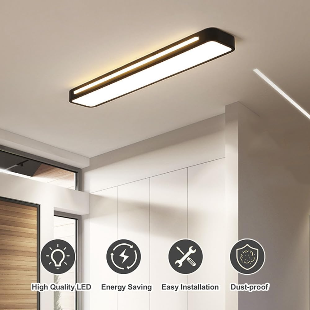 Nordiske minimalistiske lange LED-Deckenleuchte
