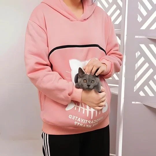 Skanto | Kattelsker Hoodie Kosepose - Perfekt Dyregave