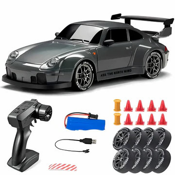 Skanto | Retro Drift Master – 4WD RC Bil med LED Lys