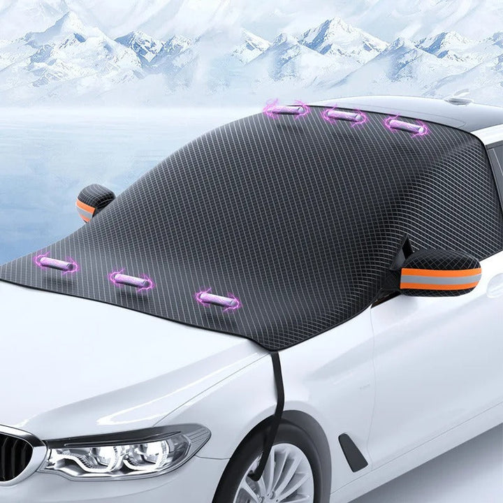 Magnetisk bilvindu snø- og solbeskyttelse – Slitesterk og kompakt | Skanto