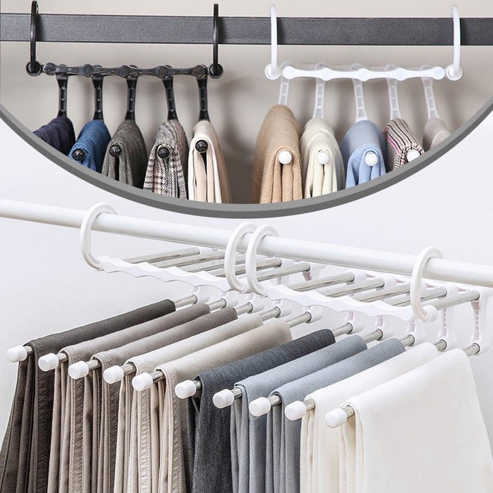 Skanto | RackHanger - 5 i 1 - Multifunksjonell - Plassbesparende - Praktisk - Stilig design