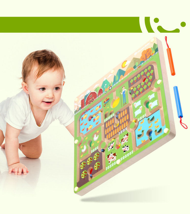 Norvo | Ecotoys BrainMaze | Styrk konsentrasjonen - Magnetisk maze puslespill spill for barn