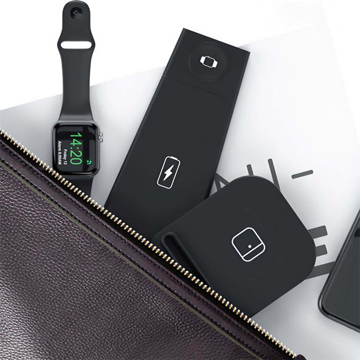 Skanto | 3 i 1 Trådløs Lademodul Passer for iPhone