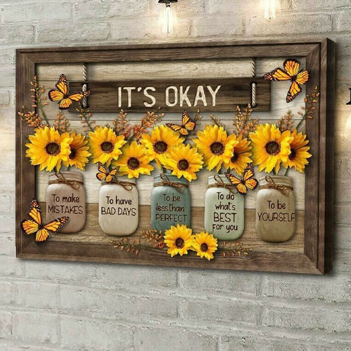 Skanto | 🌻Butterfly Sunflower Wall Art🦋