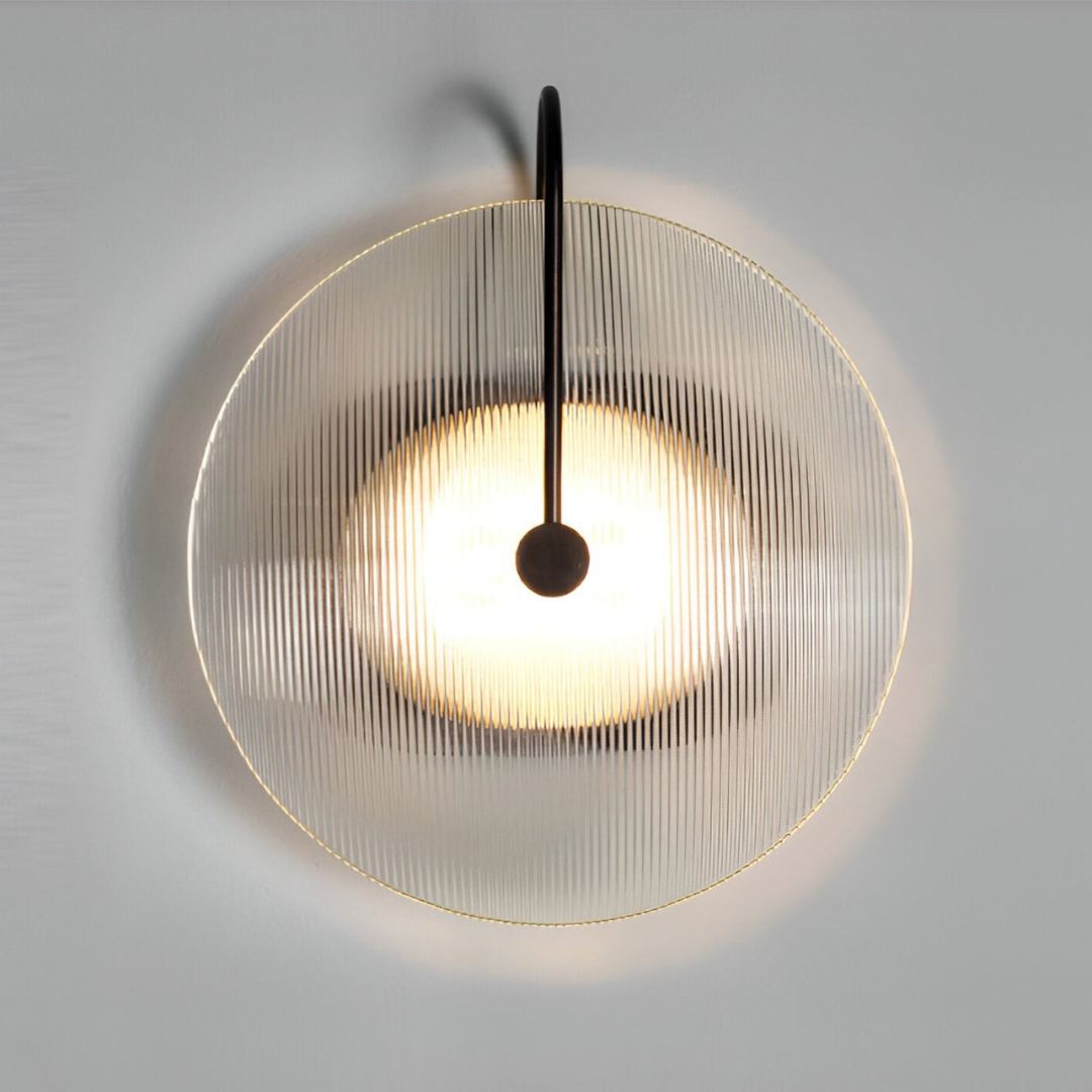 Skanto | Skandinavisk Rund Glass Vegglampe