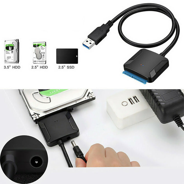 USB 3.0 til SATA III Hard Drive Adapter | Skanto